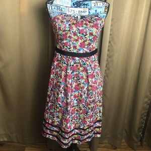 Romy Strapless Floral Lined Dress